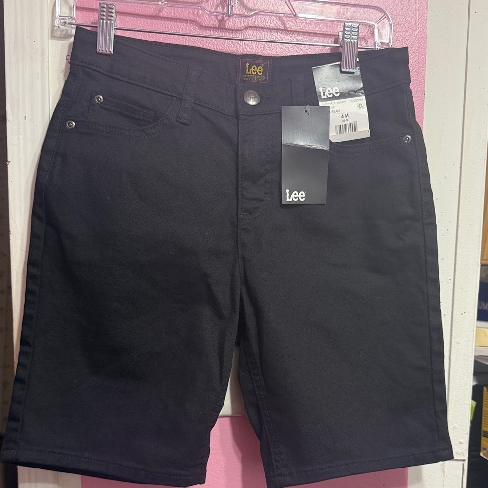 Lee Women's Black Jean Shorts 4m